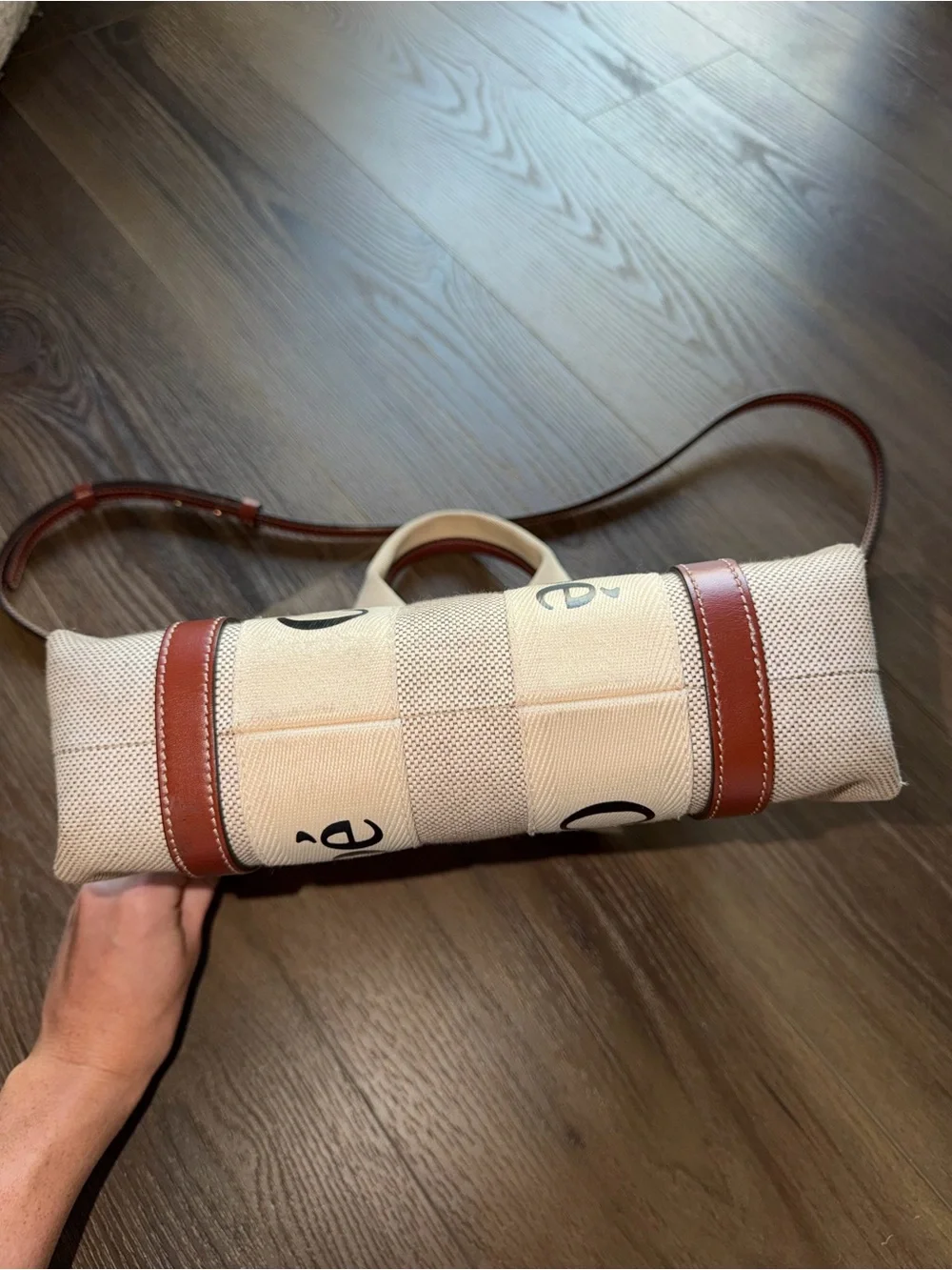 Chloe Woody Small Logo Tote